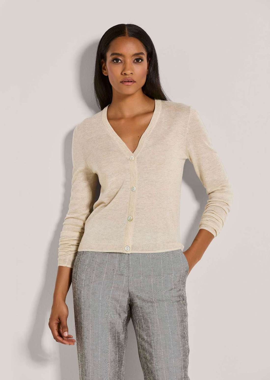 Кардиган с блестящим эффектом