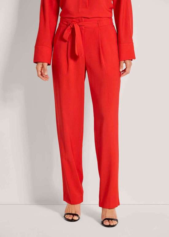 Плиссированные брюки с завязками