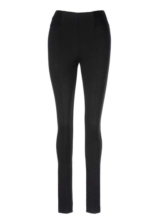 Брюки из плотного трикотажа с окантовкой