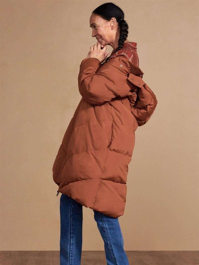 Зимнее пальто Long Puffa Coat Модель: Rayne на флисовой подкладке