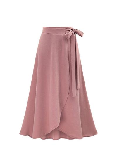 Юбка-трапеция, женская юбка, винтажная юбка длиной до колена с завышенной талией