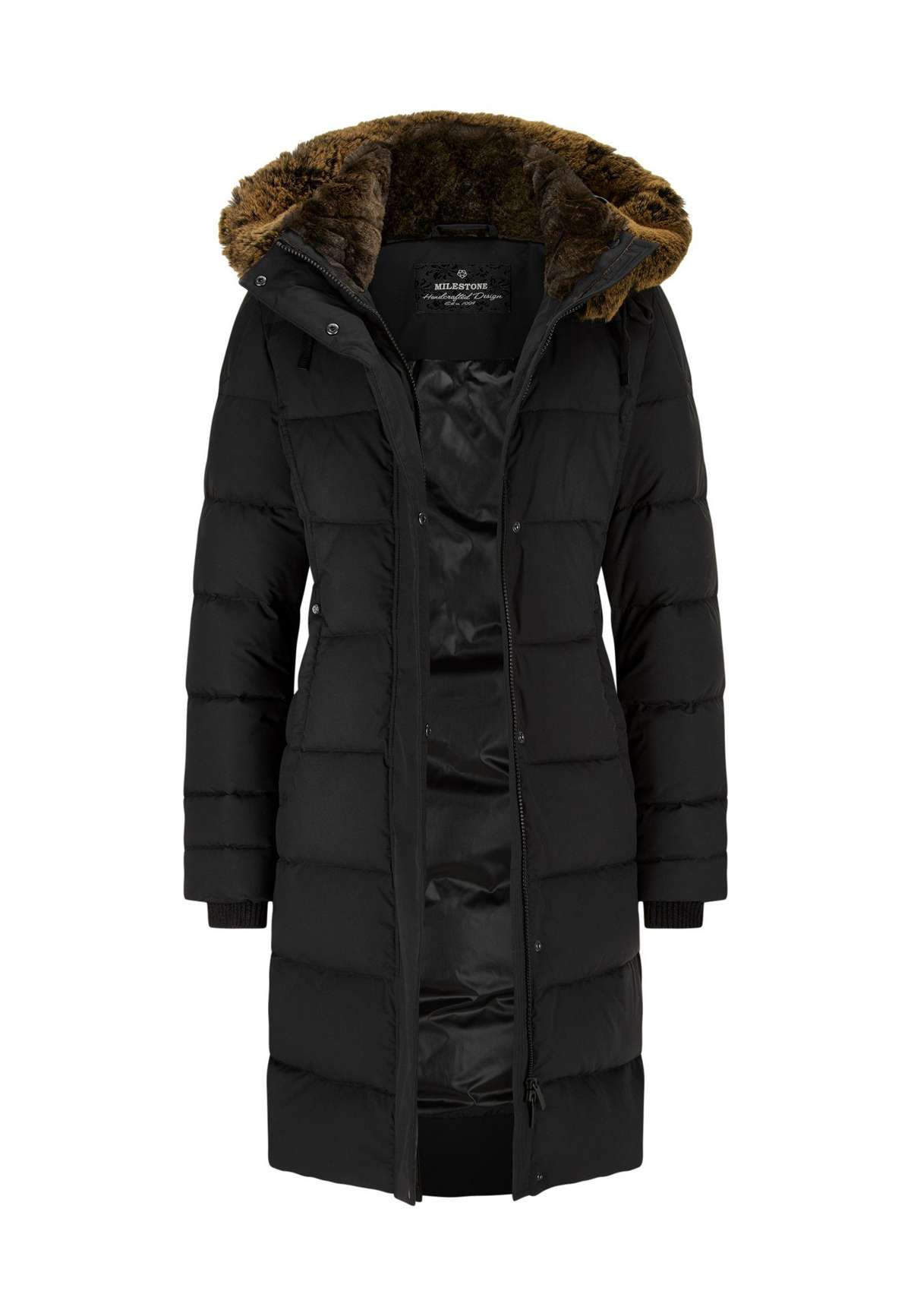 Стеганое пальто MS-Jasmina Облегающее стеганое пальто с фигурирующими разделительными швами