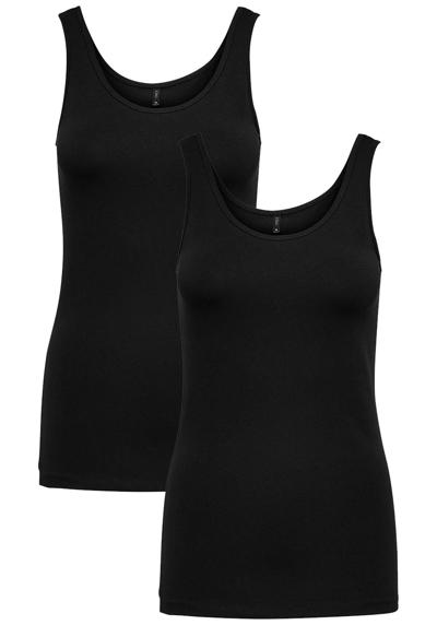 Рубашка-майка из 2-х предметов базового комплекта рубашек ONLLIVE (2 шт.) 4359 в черно-черном цвете