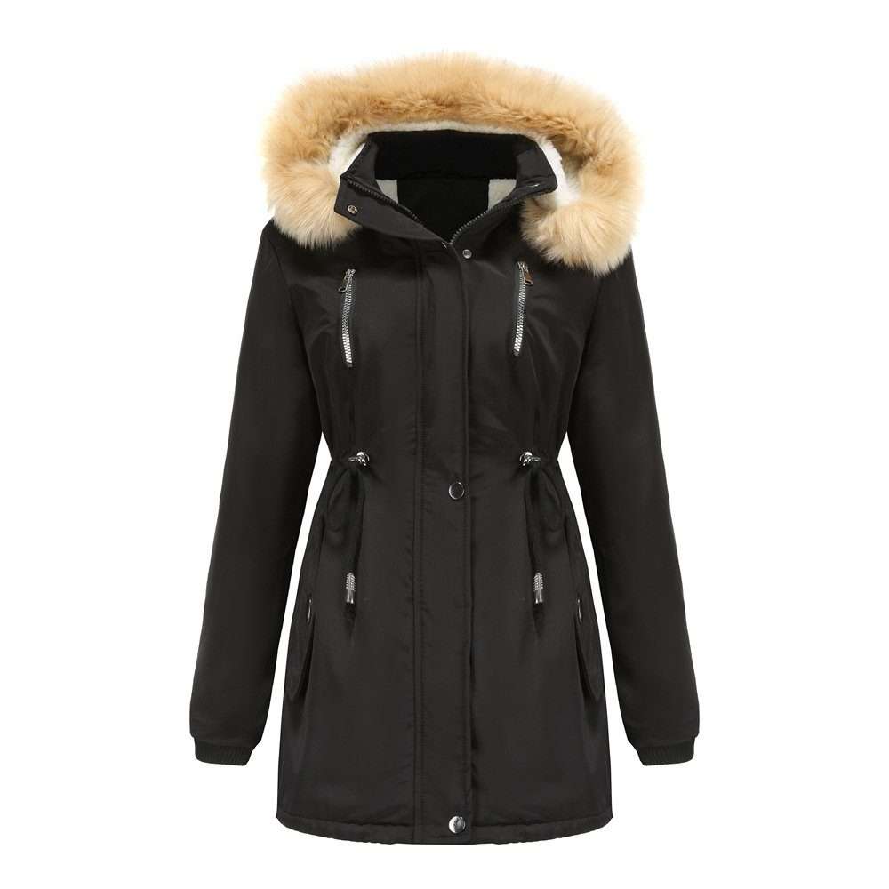 Зимнее пальто зимняя парка женское длинное зимнее пальто теплое