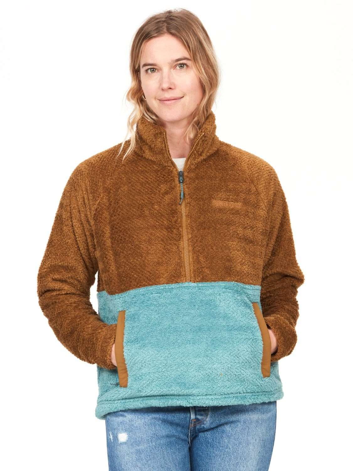 Длинный свитер W Homestead Fleece на молнии 1/2 для женщин