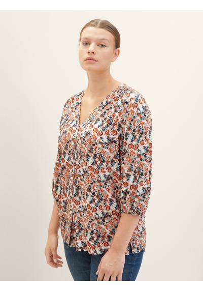 Блузка с длинным рукавом Plus - блузка с V-образным вырезом
