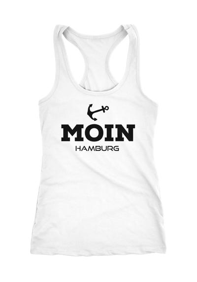 Майка женская безрукавка-рубашка Moin Hamburg Racerback ®