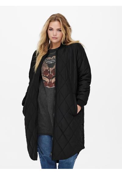 Длинное пальто, легкое удлиненное пальто-переходник большого размера большого размера 4585 черного цвета.