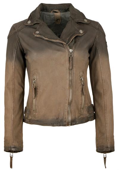Кожаная куртка GWKandy из натуральной кожи женская кожаная куртка байкерская куртка из кожи ягненка серо-коричневый антик