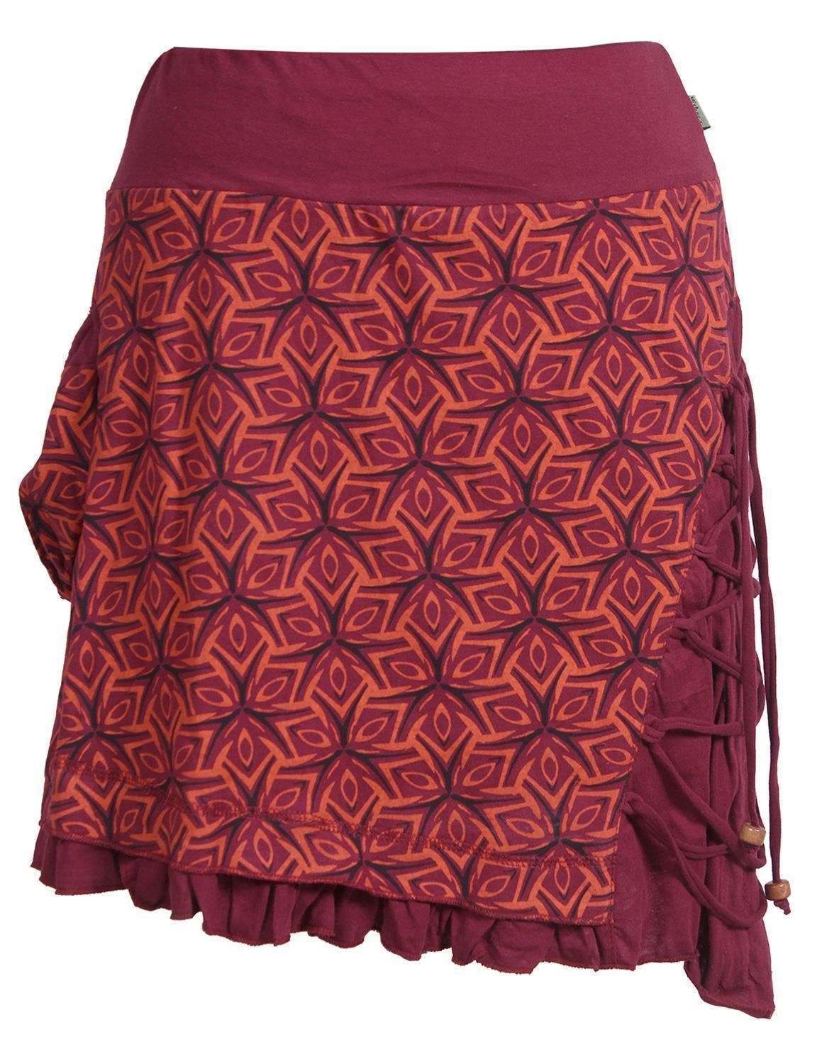 Остроконечная юбка Короткая асимметричная юбка для накидки Фестивальный стиль бохо Гоа в стиле хип