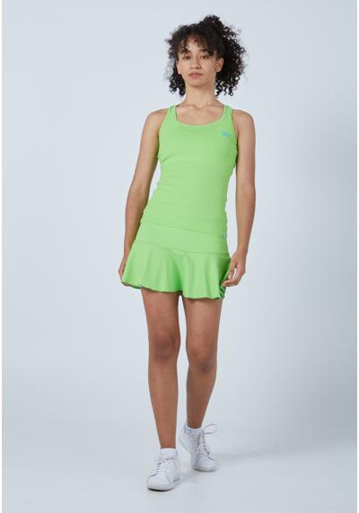 Функциональная теннисная майка на тонких бретельках для девочек и женщин, светло-зеленая