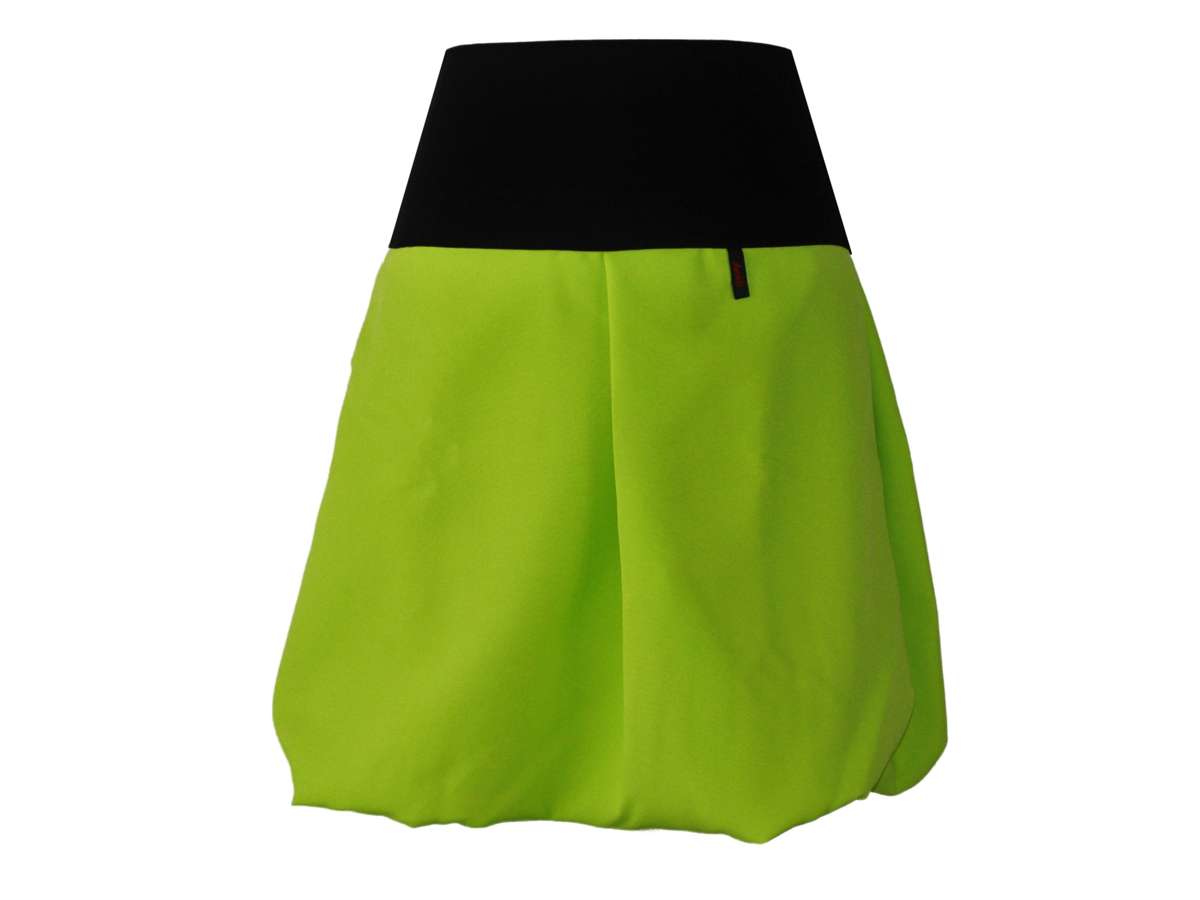 Юбка-трапеция юбка-баллон зеленая 51см пояс на ваш выбор