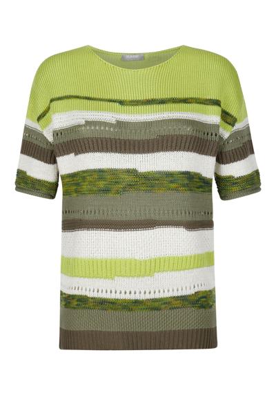 Вязаный пуловер Пуловер с вязаными вставками контрастного цвета.