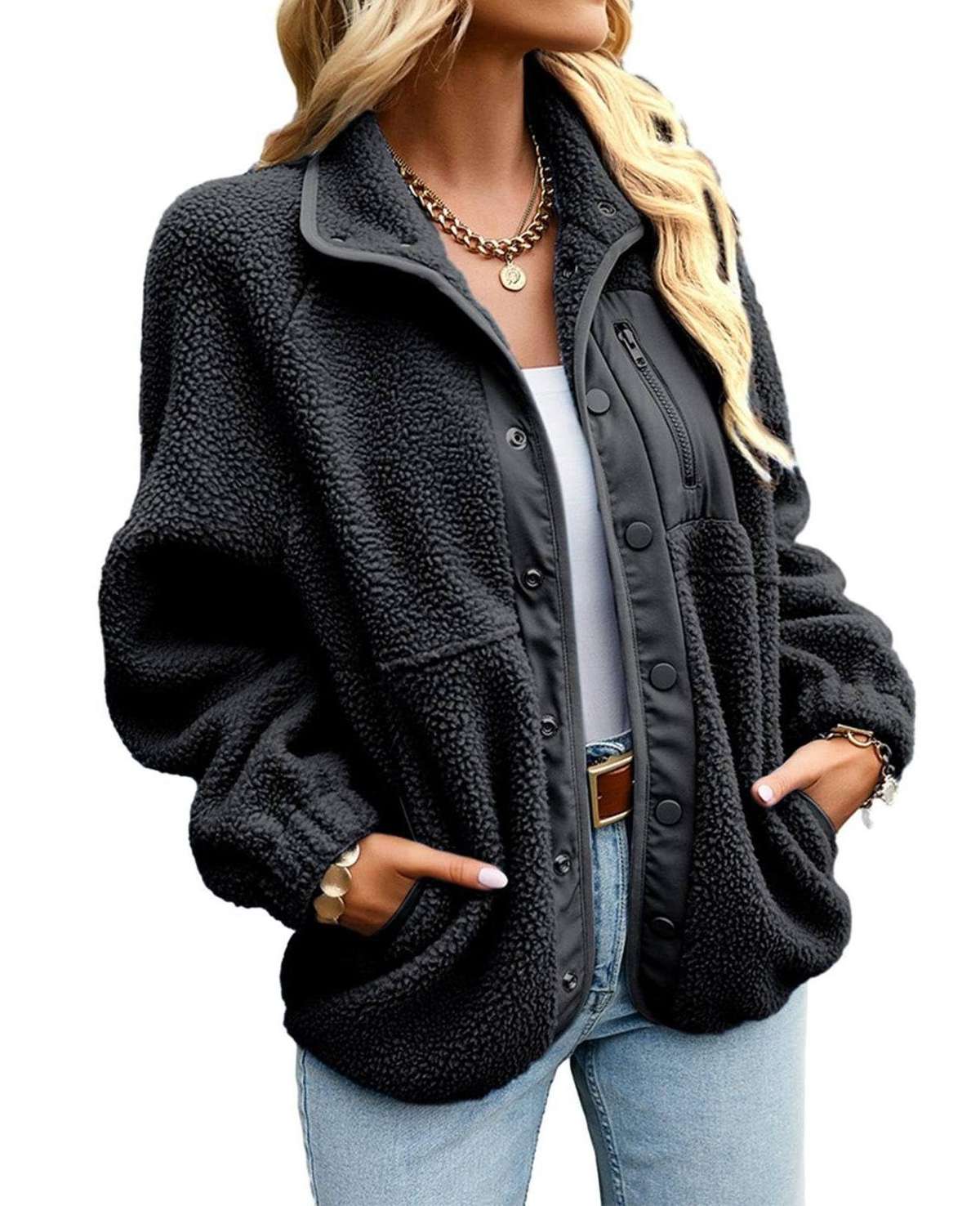 Короткое пальто, женская куртка с длинным рукавом, осенние повседневные пальто с лацканами и карманами на пуговицах
