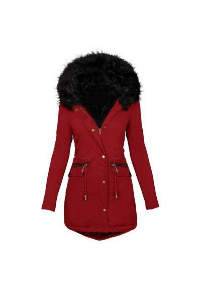 Тренч, ветровка, женское зимнее пальто, теплая куртка средней длины с капюшоном (подходит для различных