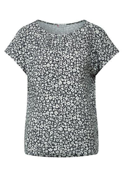 Футболка Рубашка из смешанного материала с принтом в стиле «Прохладный винтаж» (1 шт.) с вырезом