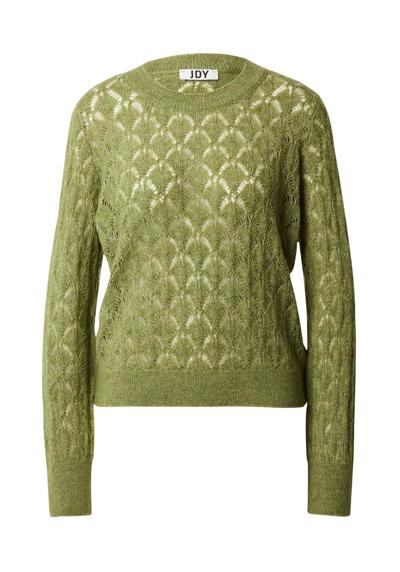 JACQUELINE de YONG Вязаный пуловер Тонкой вязки Пуловер Эластичный свитер с длинными рукавами LETTY 4588 зеленого цвета
