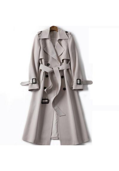 Тренч женское модное пальто выше колена зимняя куртка куртка средней длины