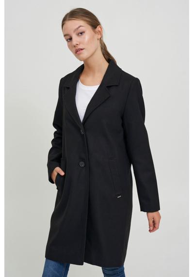 Шерстяное пальто Шерстяное пальто OXNeta с воротником с лацканами