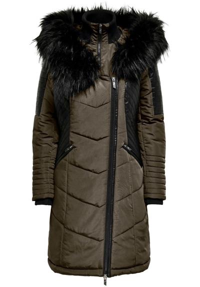 Стеганое пальто ONLNEWLINETTE FUR HOOD COAT OTW