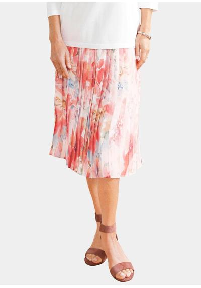 Юбка-комбинация Женственная плиссированная юбка с цветочным принтом