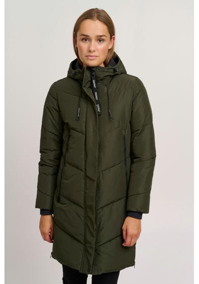 Стеганое пальто OXJuna Стеганая куртка-парка с капюшоном и практичными карманами
