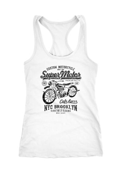 Майка для женщин Женская майка для мотоциклистов Super Motor Biker Racerback Tank Top ®