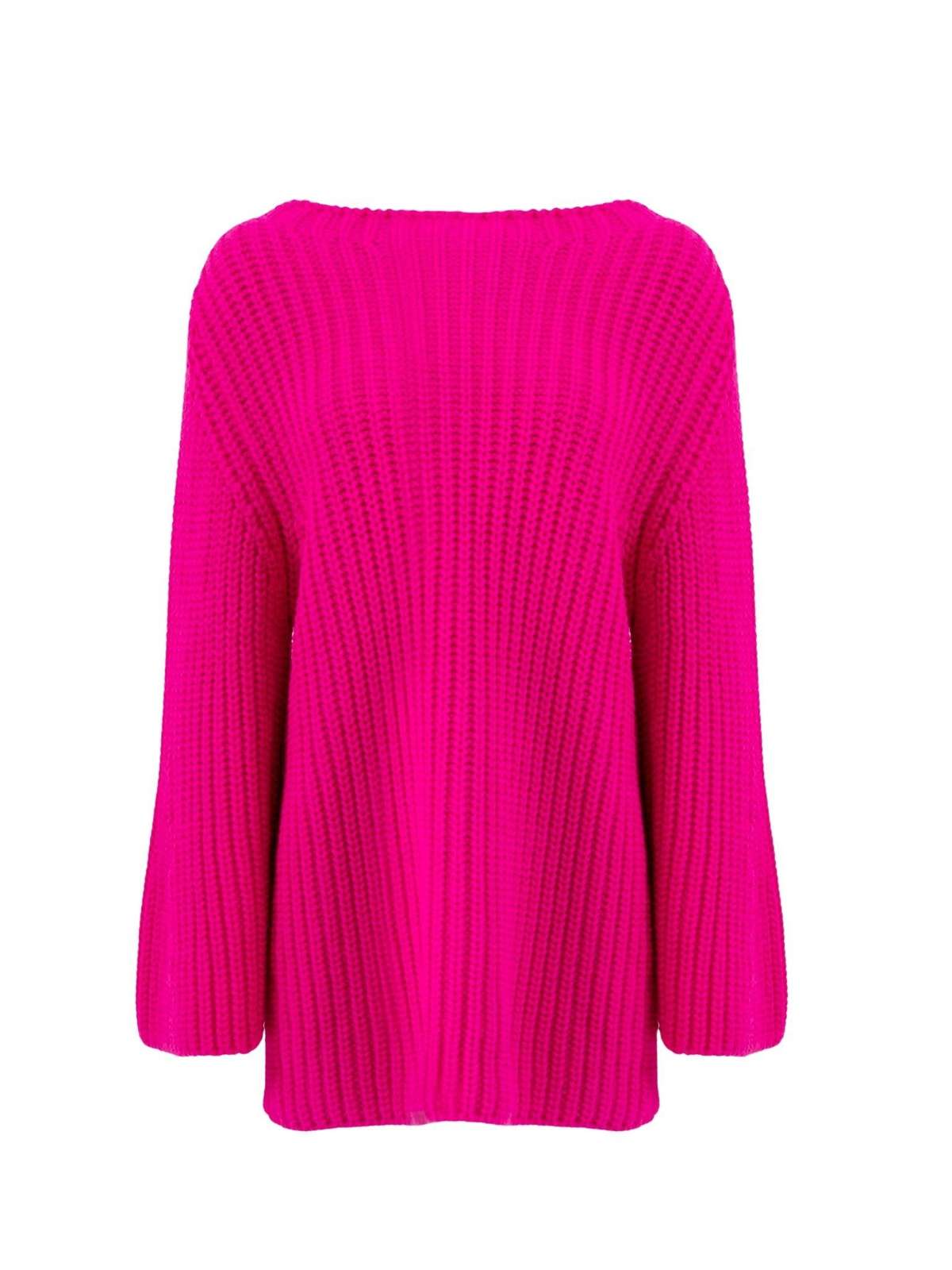 Вязаный свитер Ниета (1 шт.) однотонный/без деталей
