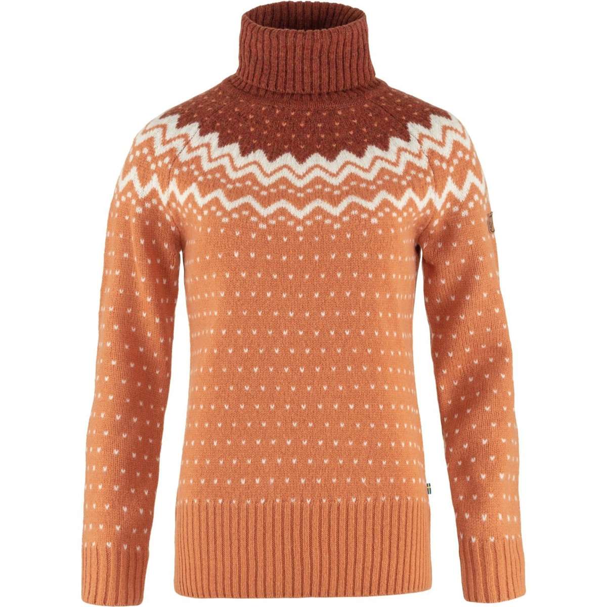 Флисовый пуловер W Ovik Вязаный женский свитер с высоким воротником