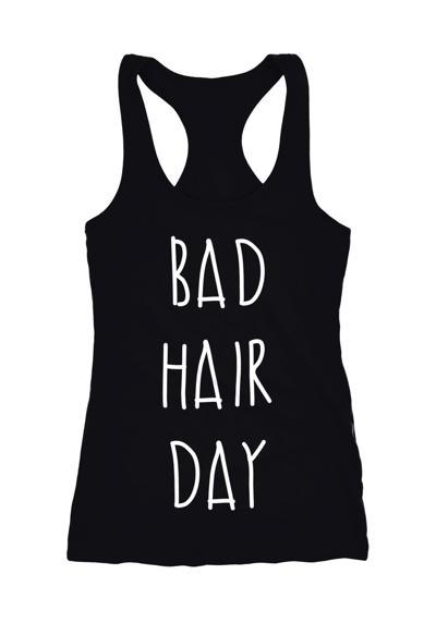 Майка Bad Hair Day безрукавка женская с принтом Racerback ®