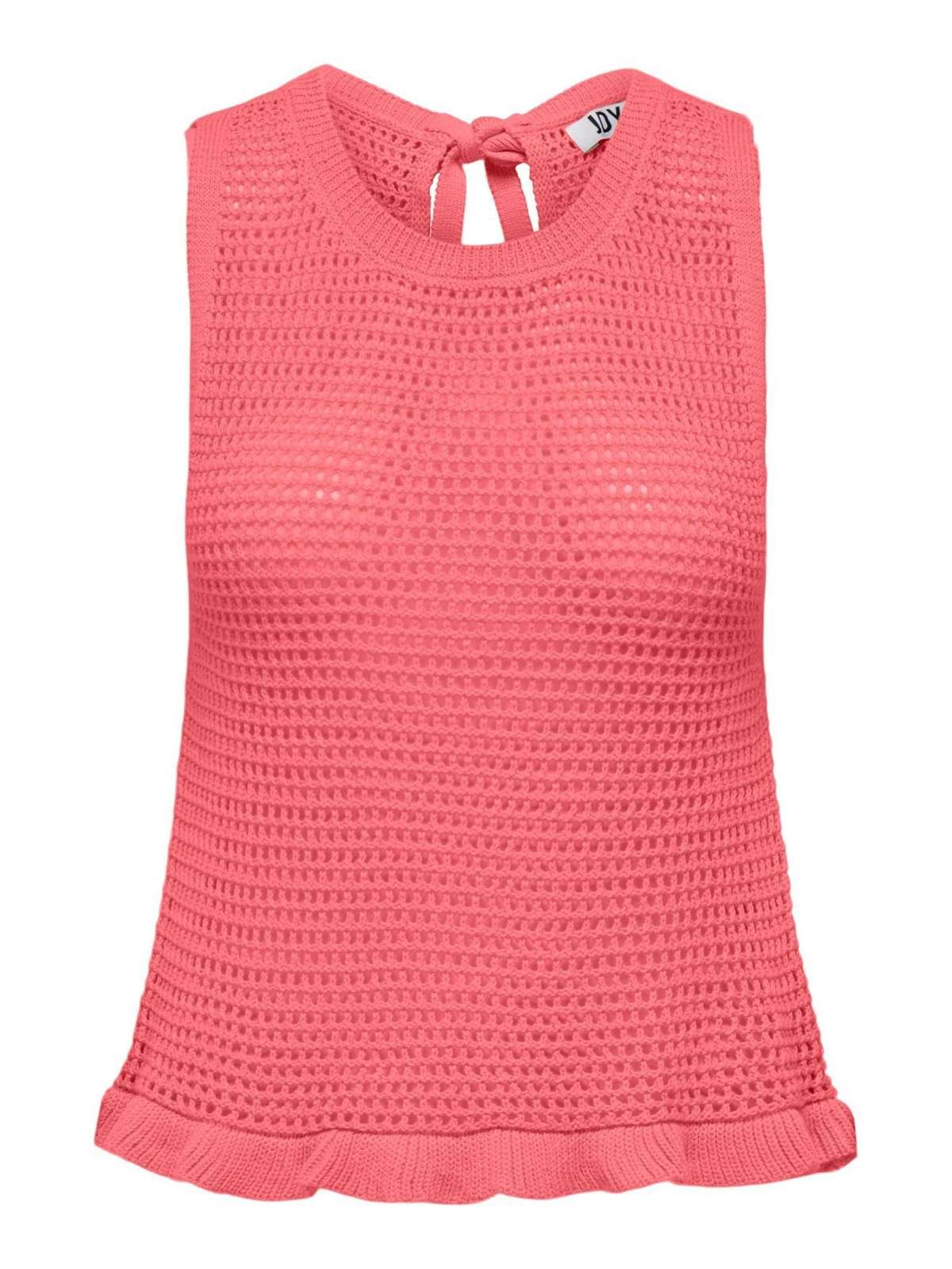 Топ-рубашка крупной вязки JDYTIKKA 4968 розового цвета-2