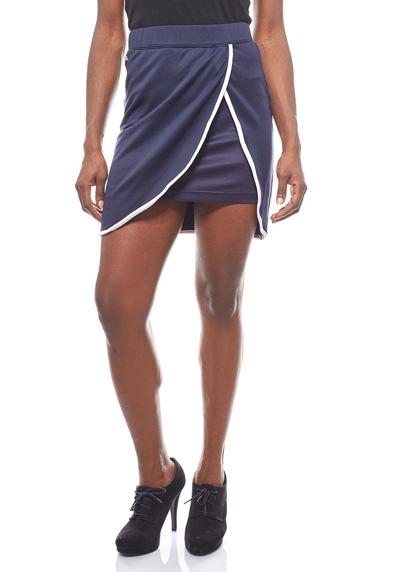 Летняя юбка, спортивная юбка, эластичная спортивная теннисная юбка со встроенной внутренней юбкой синего цвета