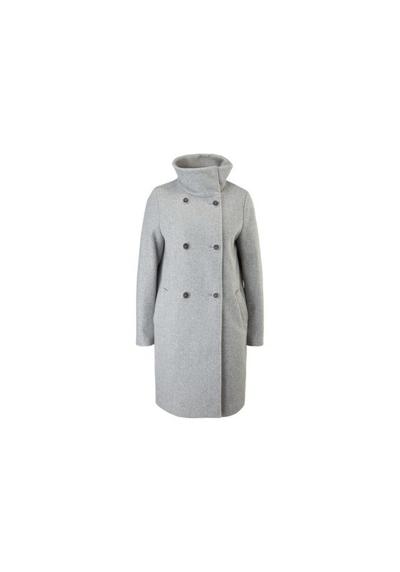 Длинное пальто серого стандартного кроя (1 штука)