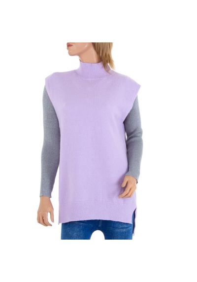 Женское эластичное пончо и накидка-пончо для отдыха фиолетового цвета