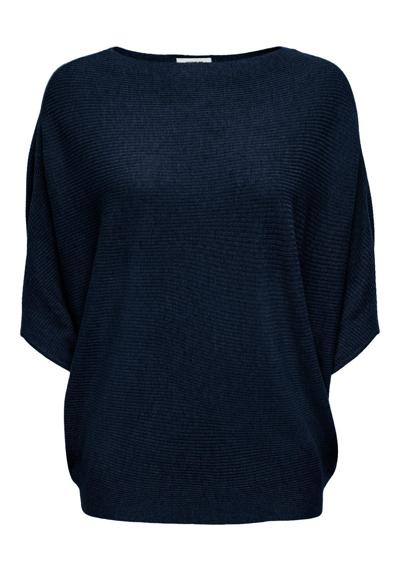 Вязаный свитер, пуловер, толстовка тонкой вязки Свитер JDYNEW BEHAVE BATSLEEVE (1 шт.) 3053 темно-синего цвета