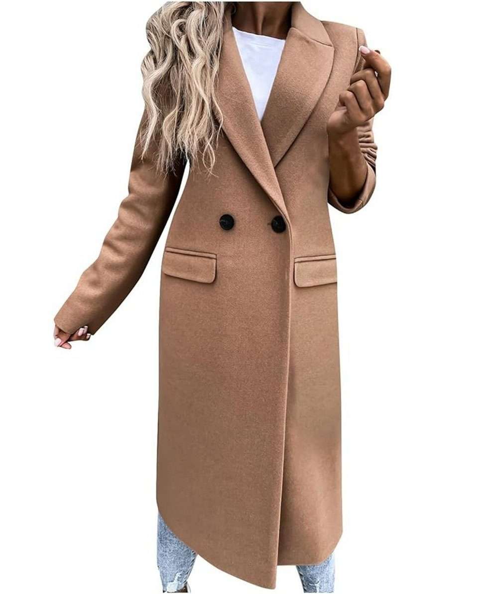 Зимнее пальто женское шерстяное пальто зимнее пальто ветровка пальто длинное пальто кардиган (1 шт.)