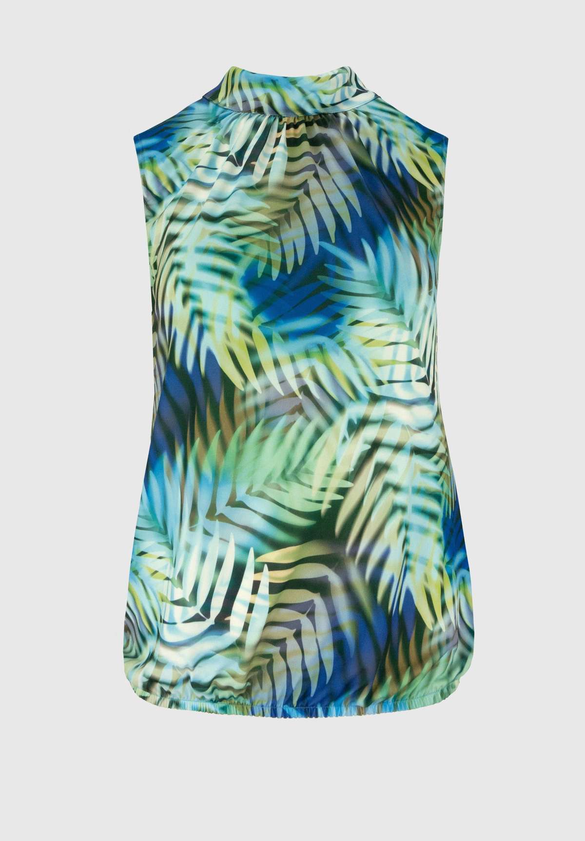 Блузка-топ SARI с модным пальмовым принтом в модной расцветке