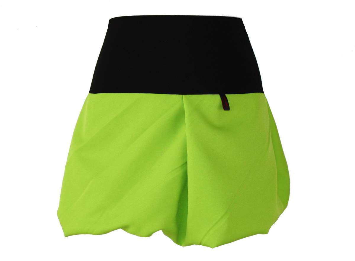 Мини-юбка-воздушная юбка зеленая, бирюзовая, темно-зеленая, мини на эластичном поясе
