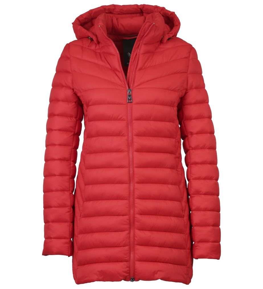 Стеганая куртка красная стеганая куртка с современной стежкой