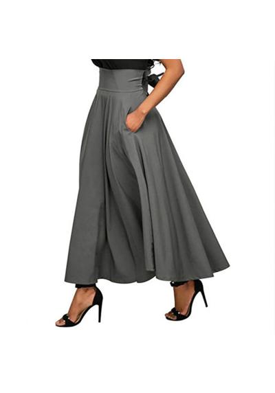 Юбка-трапеция женская плиссированная юбка универсальная эластичная длинная юбка Юбка-трапеция