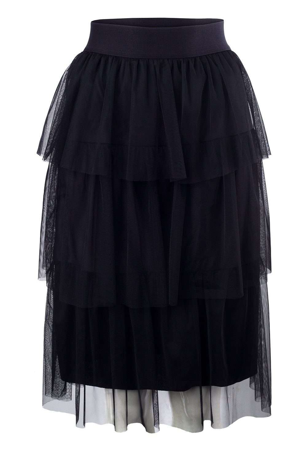 Юбка из тюля Трехслойная вечерняя юбка с эластичным поясом