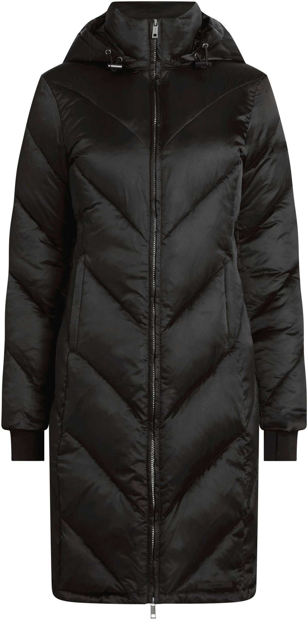 Стеганое пальто PADDED PEARLESCENT COAT с фирменной этикеткой