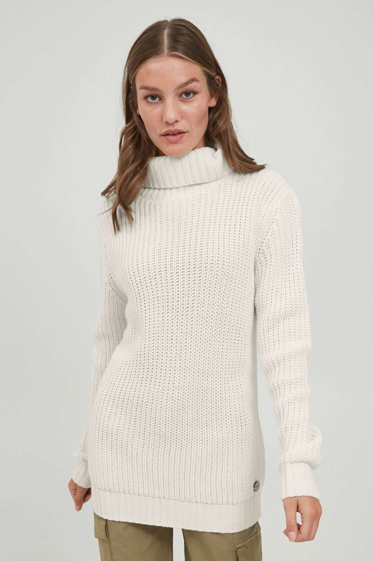 Вязаный свитер OXNanna Свитер крупной вязки с водолазкой