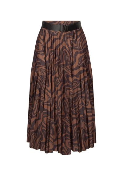 Юбка-миди, плиссированная юбка со встроенным поясом