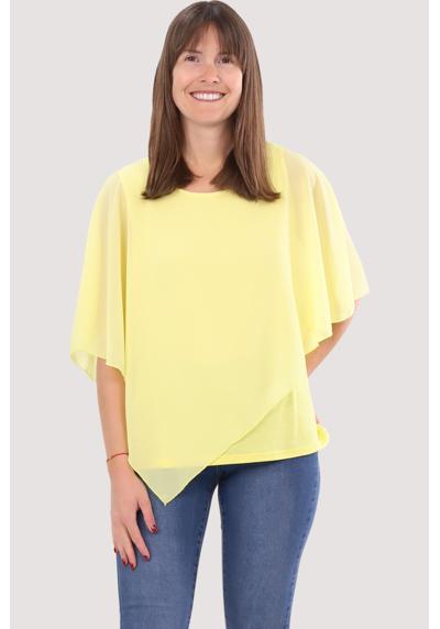 Шифоновая блузка 10732 блузка-слип блузка-рубашка асимметричного кроя, один размер