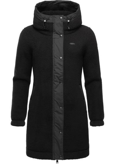 Уютная уличная куртка, пушистая переходная куртка с плюшевым мехом и капюшоном.