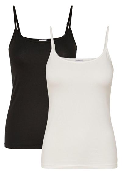 Рубашка-майка-спагетти комплект из 2 рубашек JDYAVA (2 шт.) 2652 черно-белого цвета