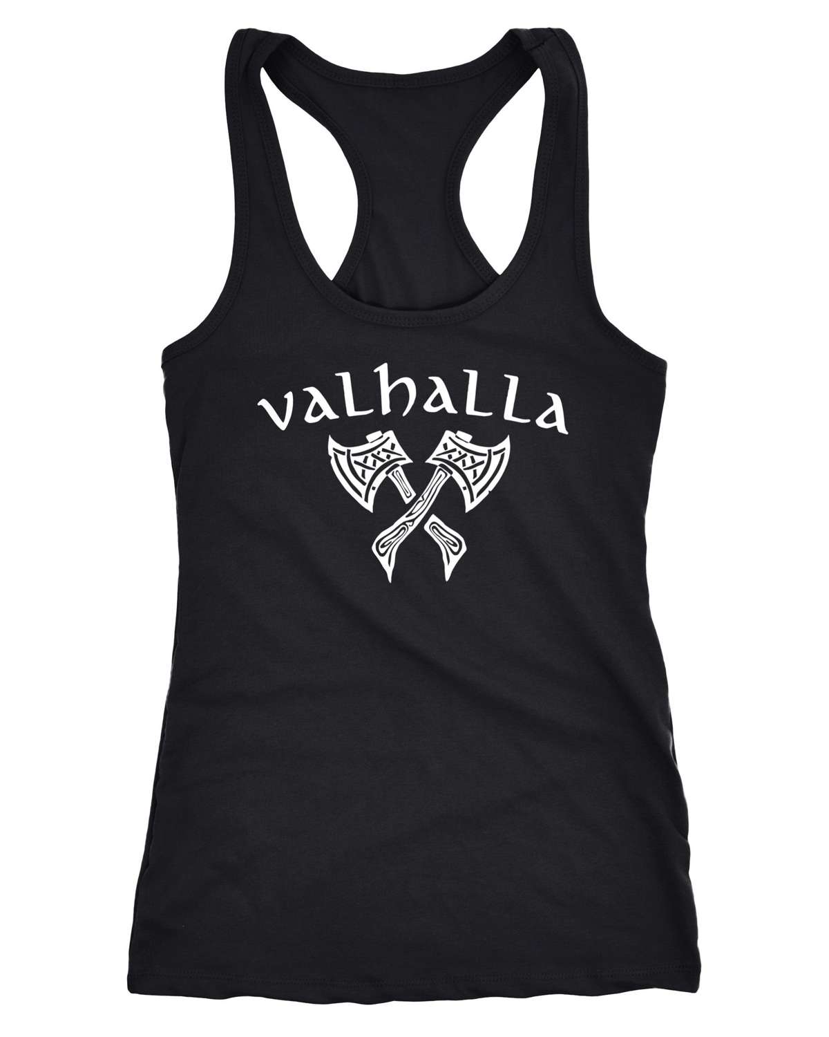 Майка женская безрукавка Valhalla Viking Axe Nordic Mythology Odin Racerback ®