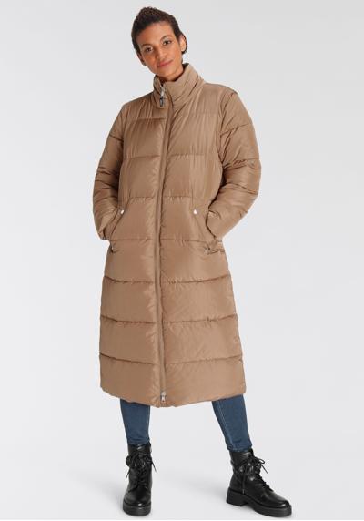 Стеганое пальто ONLIRINA X-LONG 2IN1 PUFFER OTW можно носить и как жилет.