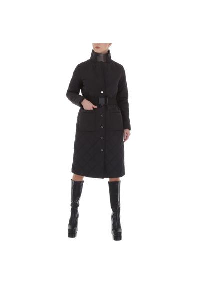 Зимнее пальто женское зимнее пальто на подкладке для отдыха черного цвета